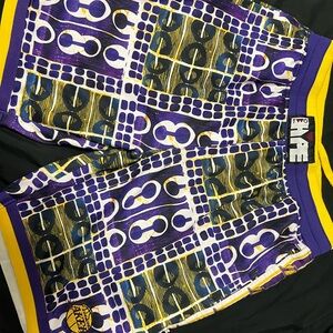 Lakers two piece matching mens shorts and top
